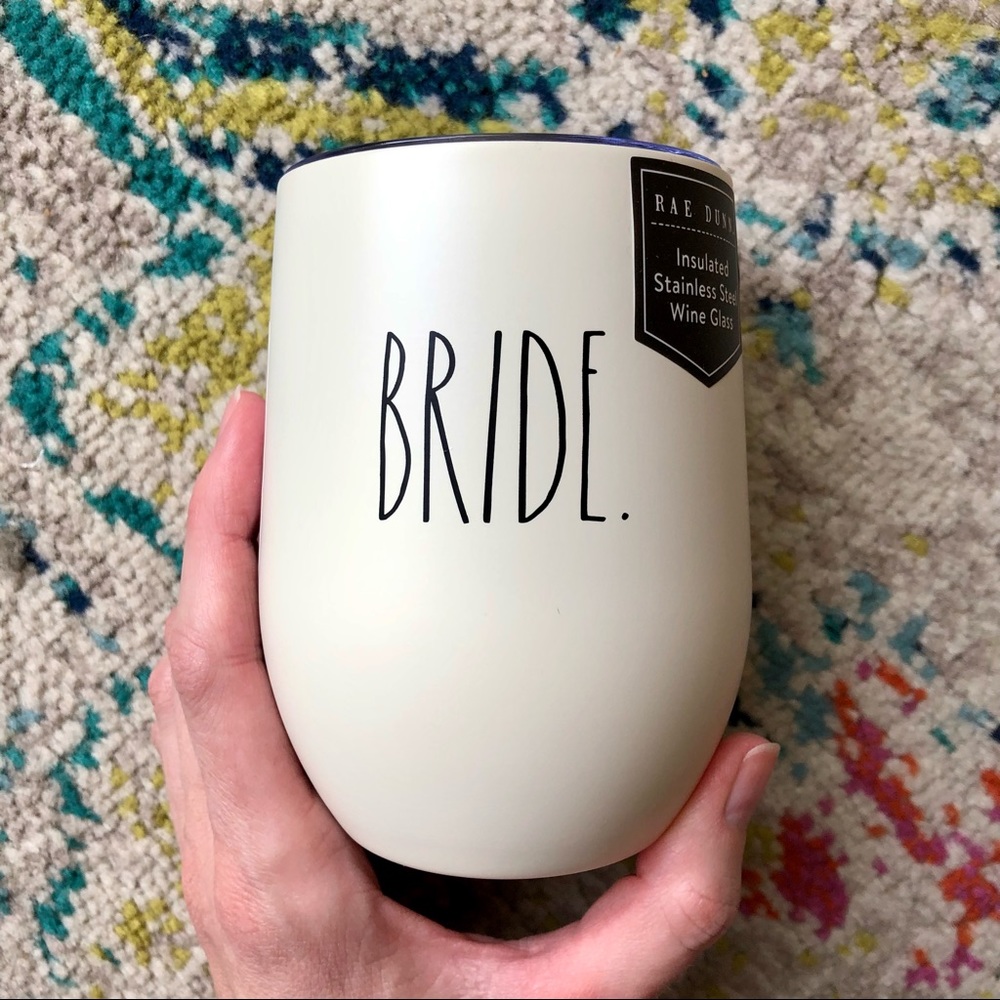 Rae Dunn • Bride • Stainless Steel Wine Glass NWOT - Picture 2 of 7